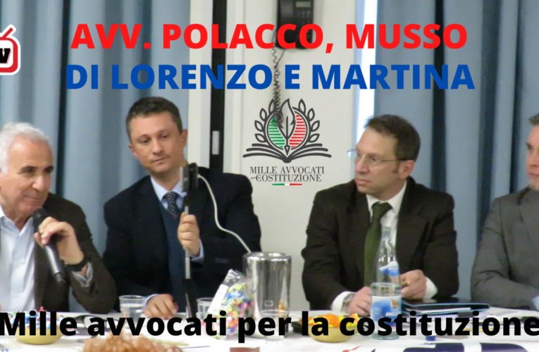 08-04-2021 MILLE AVVOCATI PER LA COSTITUZIONE (avv. Polacco, Musso, Di Lorenzo e Martina)