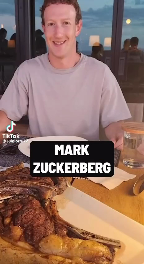 La bistecca di Mark Zuckerberg