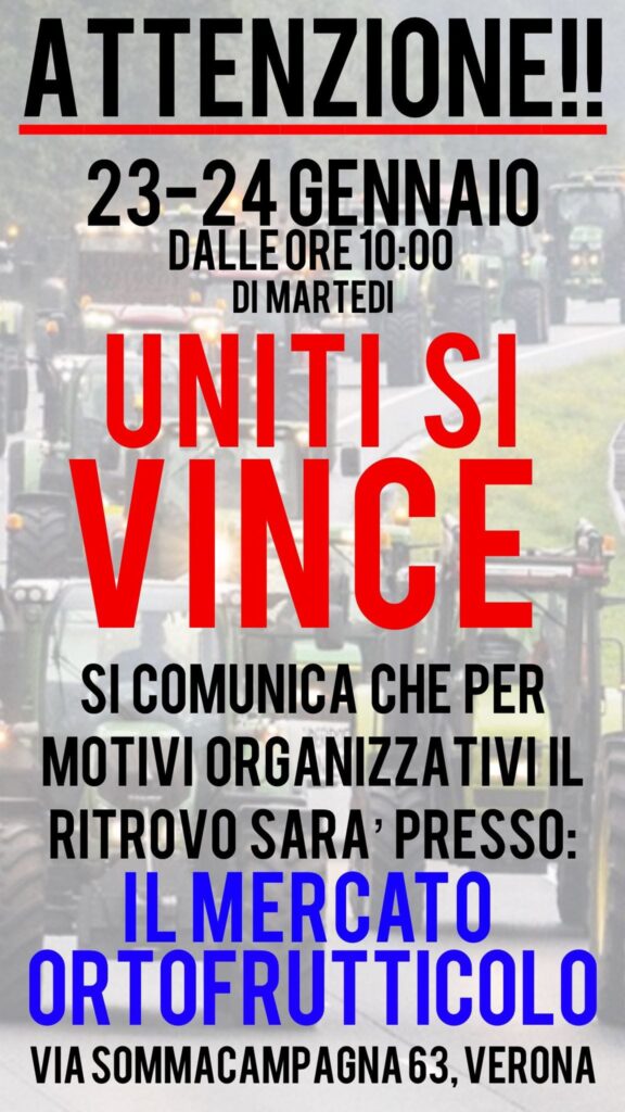 Protesta Agricoltori Verona